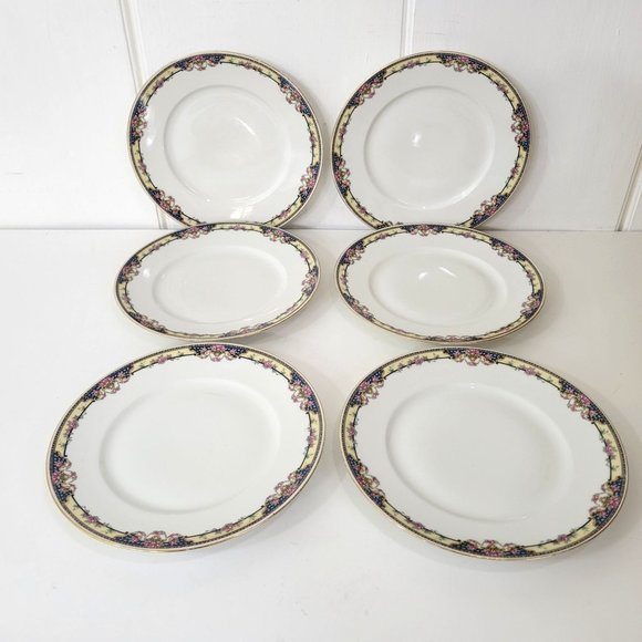 Jean Boyer Limoges France Dinner Plates Set of Six
